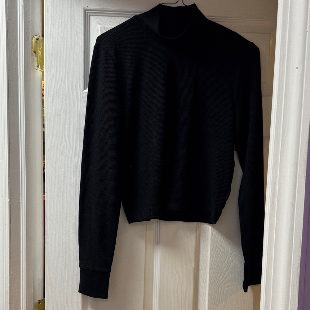American Eagle Outfitters Black Long Sleeve Top